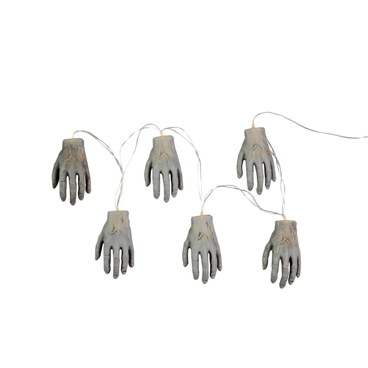 Northlight Seasonal Skeleton Hands Halloween Light - Set of 6