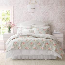 Laura Ashley Melany Cotton Reversible Quilt Set