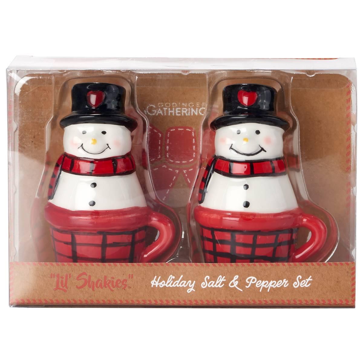 Godinger Lil Shakies Snowman Salt & Pepper Set