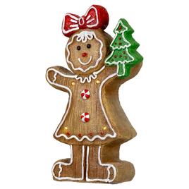 Northlight Seasonal 15.2in. LED Gingerbread Girl Christmas Figure