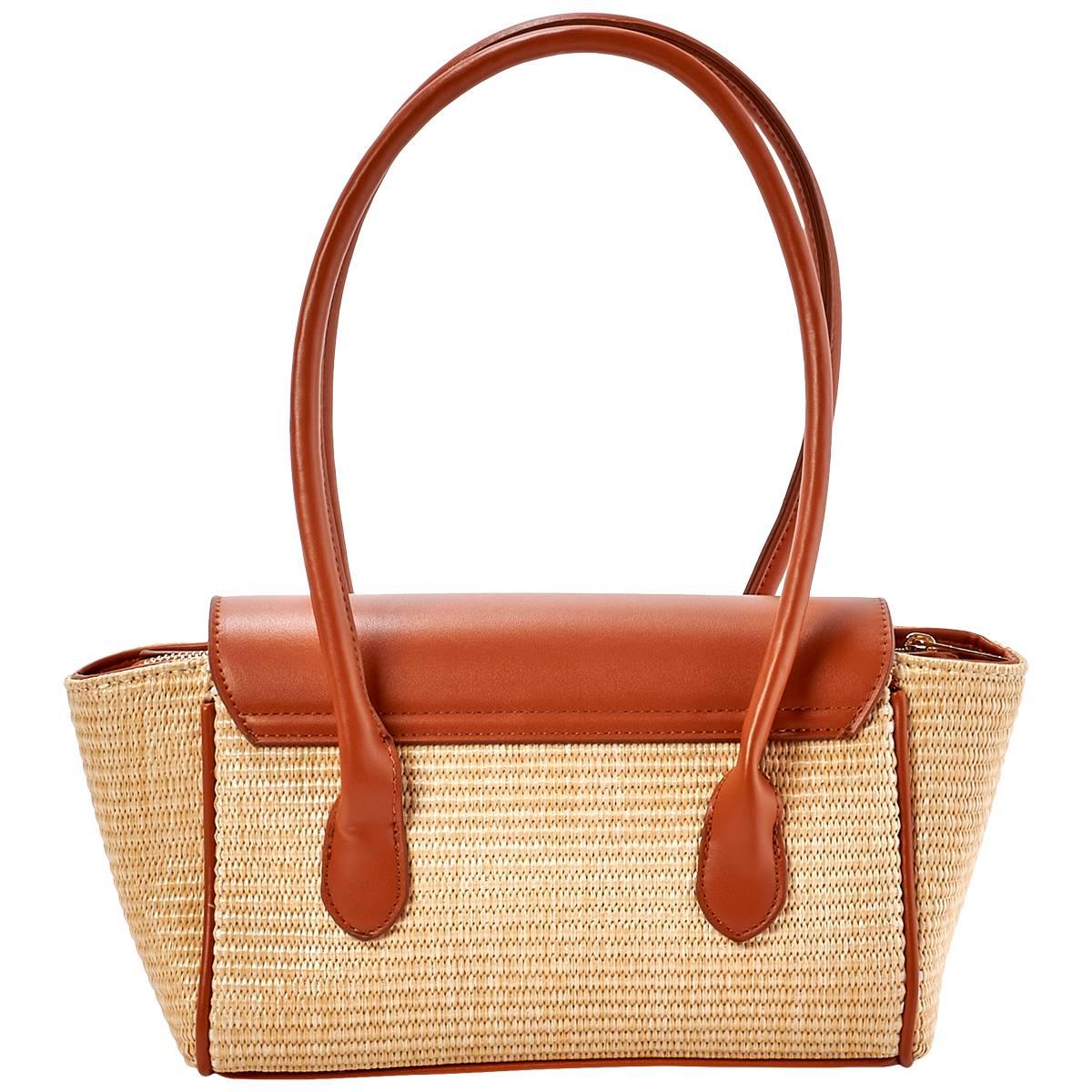 London Fog Harley Mini Straw Satchel