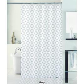 Geometric PEVA Shower Curtain