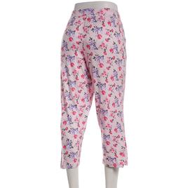 Womens René Rofé® Floral Capri Pajama Pants - Pink