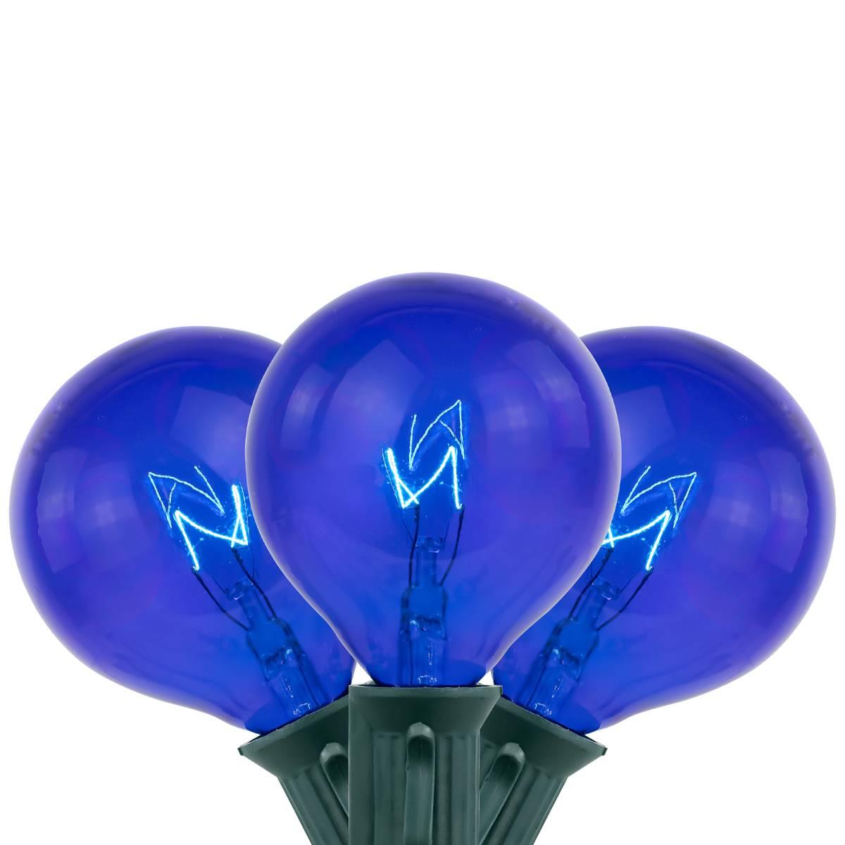 Northlight Seasonal 9ft. Blue G50 Globe Christmas Patio Lights