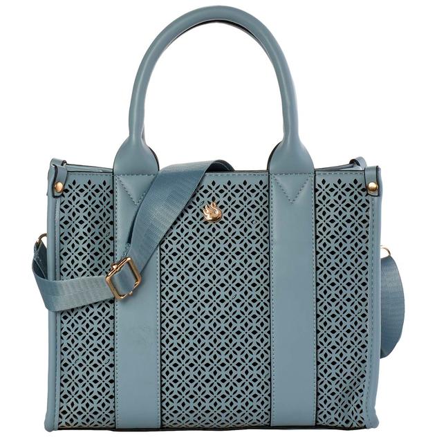 Gloria Vanderbilt Laser Cut Mini Carry All Tote