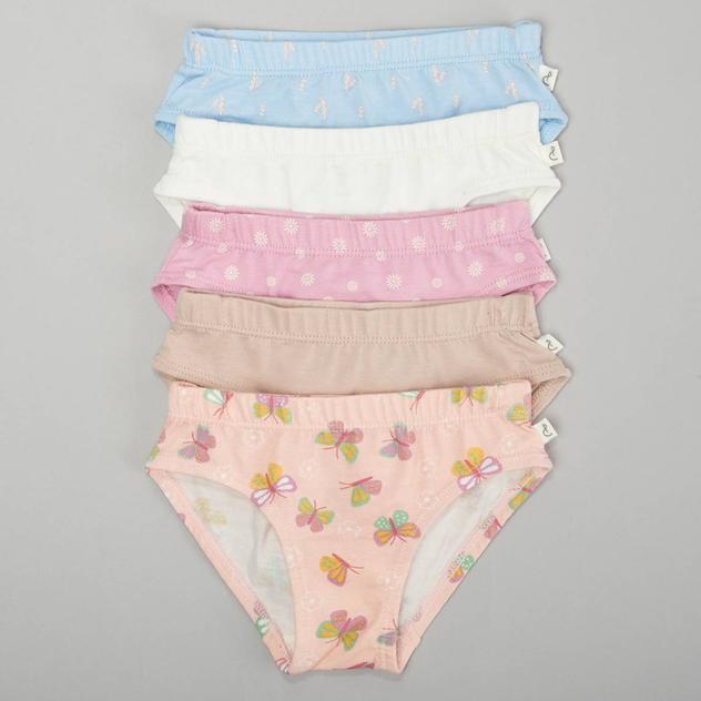 Toddler Girl Poppy & Clay® 5pk. Butterfly Cotton Underwear