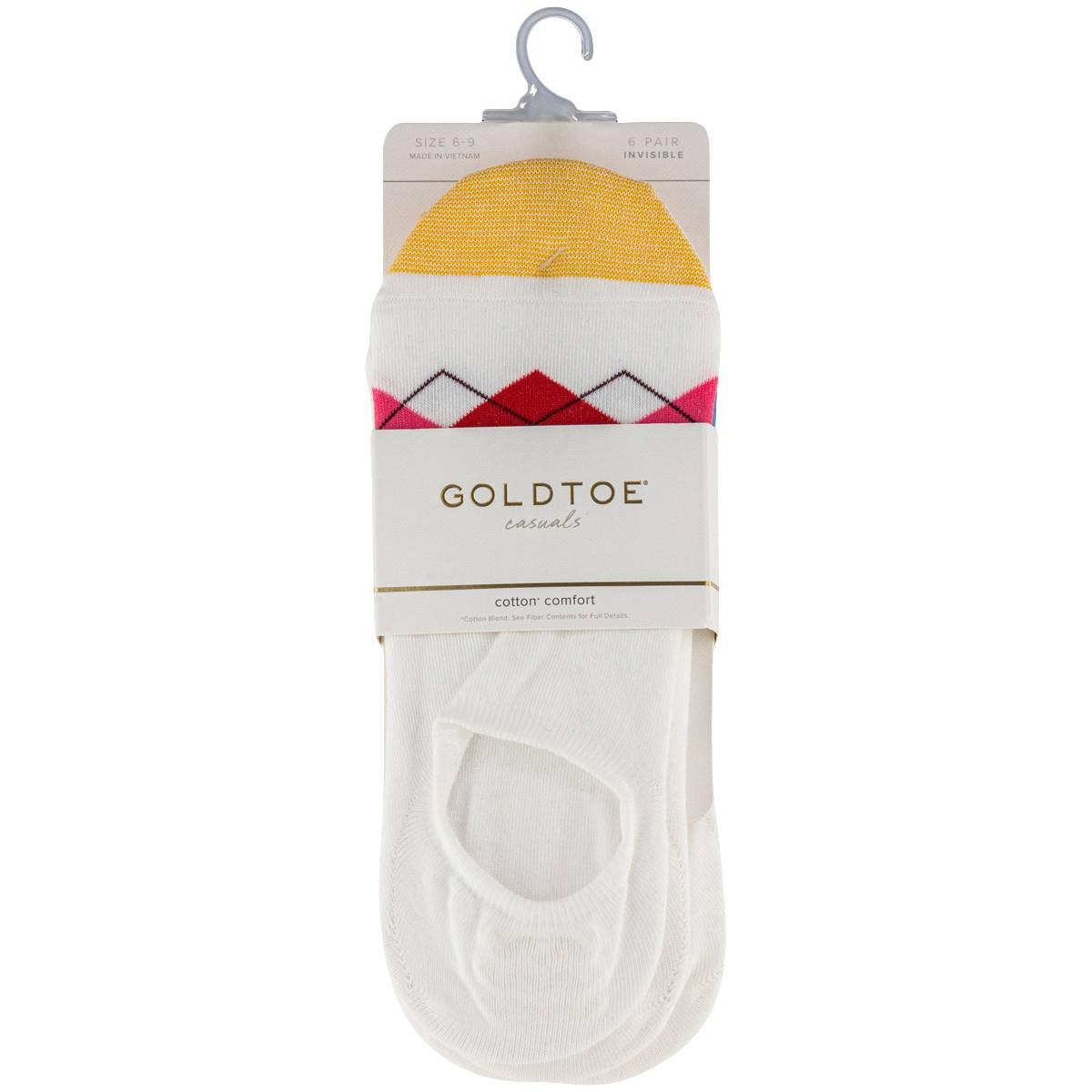 Womens Gold Toe® 6pk. Argyle Invisible 21.00