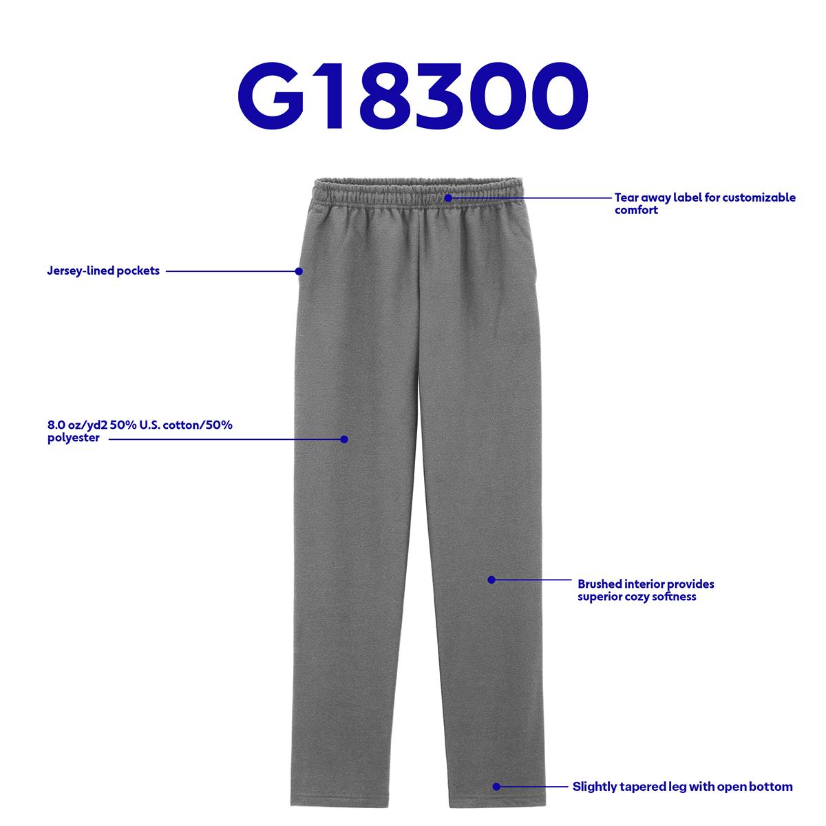 Mens Gildan® Heavy Blend™ Open Hem Sweatpants