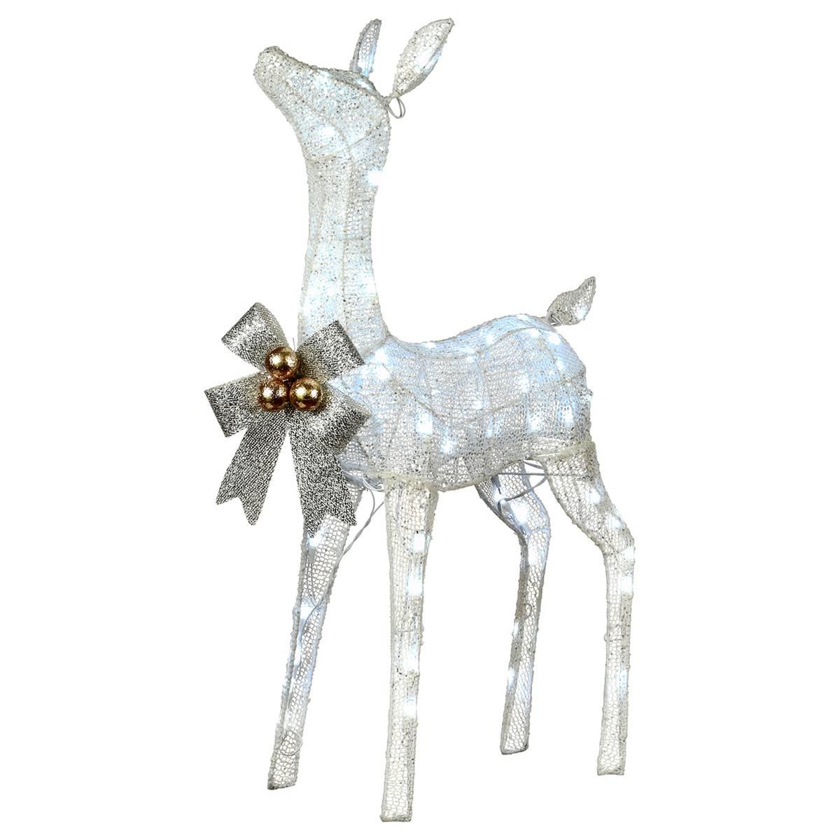 National Tree Pre-Lit 36in. Glittered Fawn