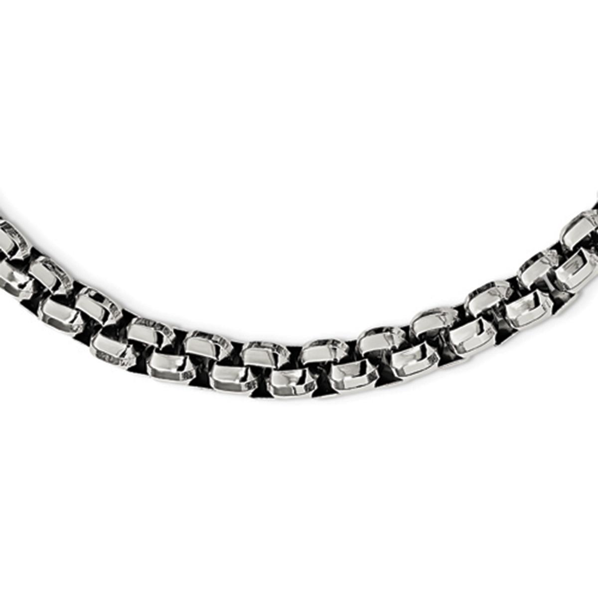 Mens Gentlemen's Classics(tm) Steel Rolo Style Chain Necklace