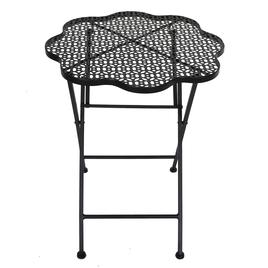Folding Flower Table - Black