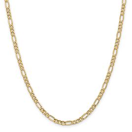 Mens Gold Classics™ 4.40mm. 14k Semi Solid Figaro Chain Bracelet