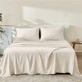 Patina Vie Maison Killian Microfiber Diamond Flower Sheet Set