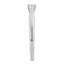 Nova Star® Sterling Silver Lab Grown Diamond Solitaire Ring
