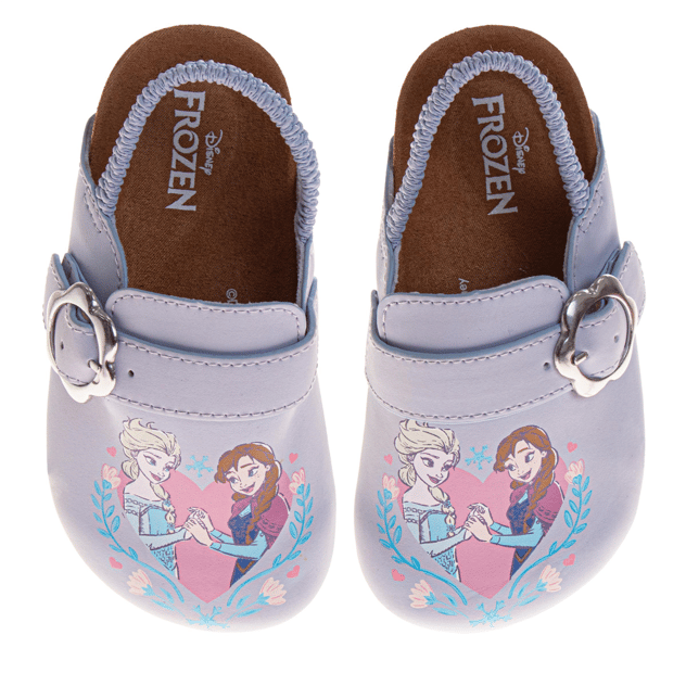 Toddler Girls Disney™ Frozen Anna & Elsa Heel Strap Cork Mules