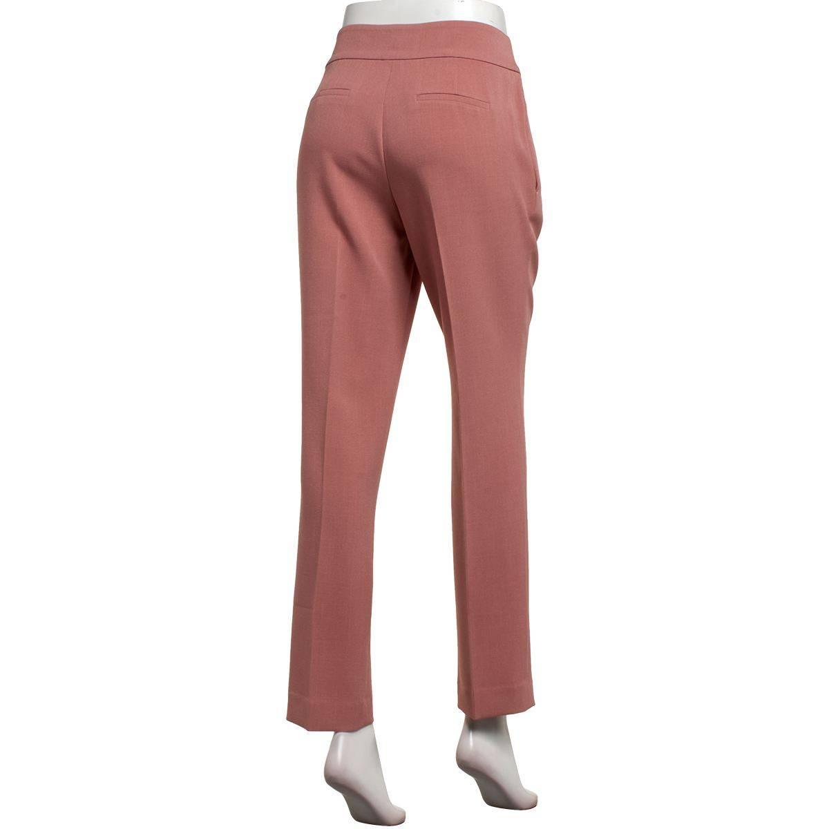 Petite Kasper Fly Front Slim Straight Leg Dress Pants