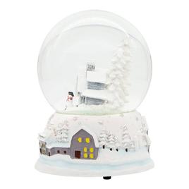 Kurt Adler 120mm Musical Snowy House Water Globe