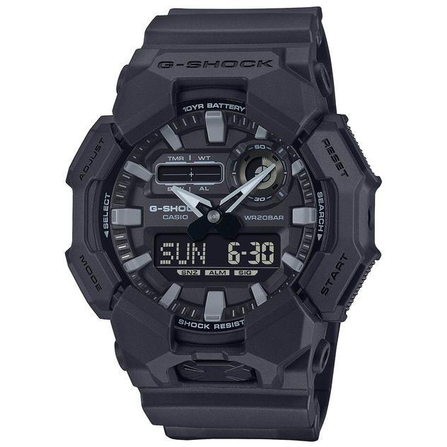 Mens G-Shock Large Blackout Analog Digital Watch - GA010-1A1