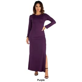 Womens 24/7 Comfort Apparel Long Sleeve Maxi Dress