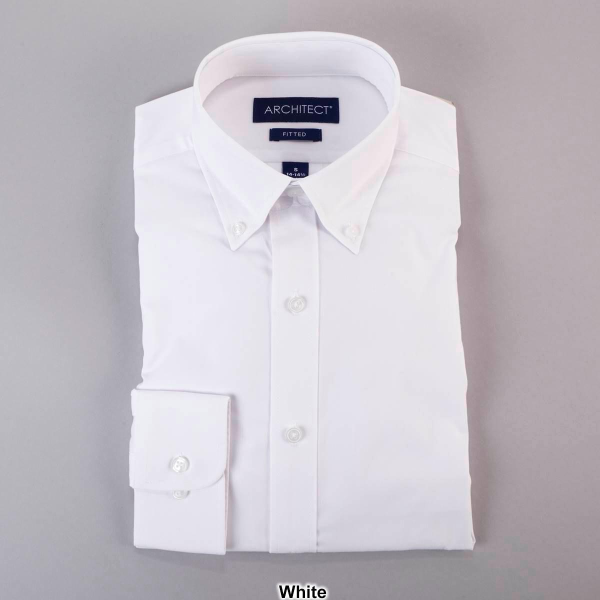 Mens Architect® High Performance Button Collar Fitted Dress Shirt