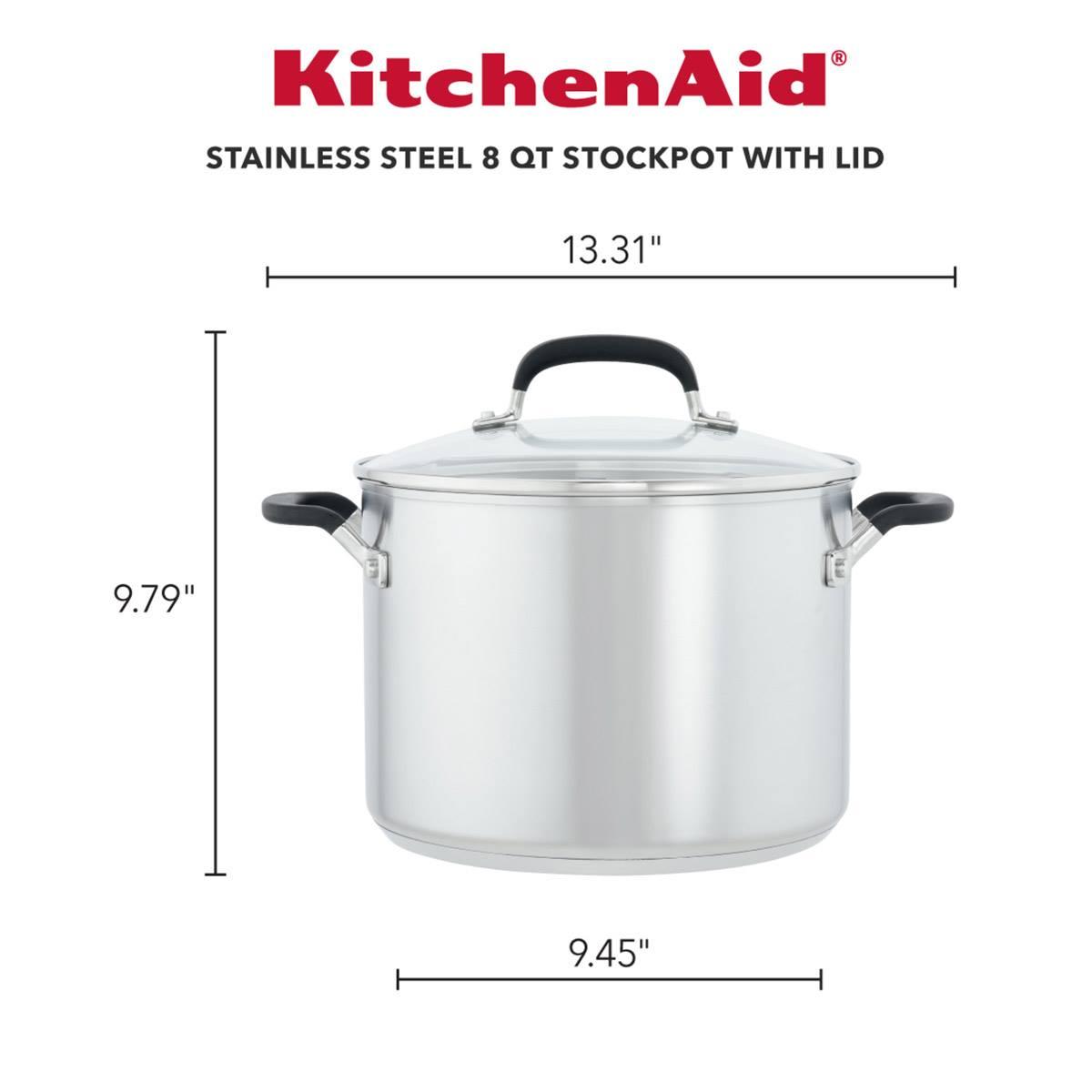 KitchenAid® Stainless Steel Covered Stockpot - 8qt.