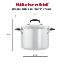 KitchenAid® Stainless Steel Covered Stockpot - 8qt.