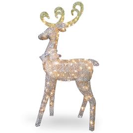 National Tree 5ft. Reindeer Decoration with Clear Lights