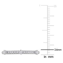 Platinum Plated 1/7ctw. Lab Grown Diamond Ring