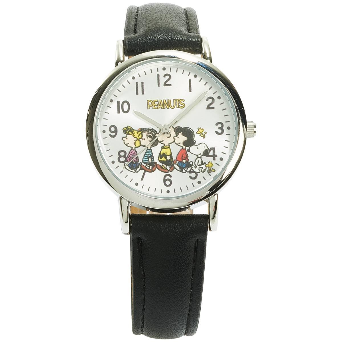 Womens Peanuts(tm) Gang Silver Case Quartz Watch - PEA5018