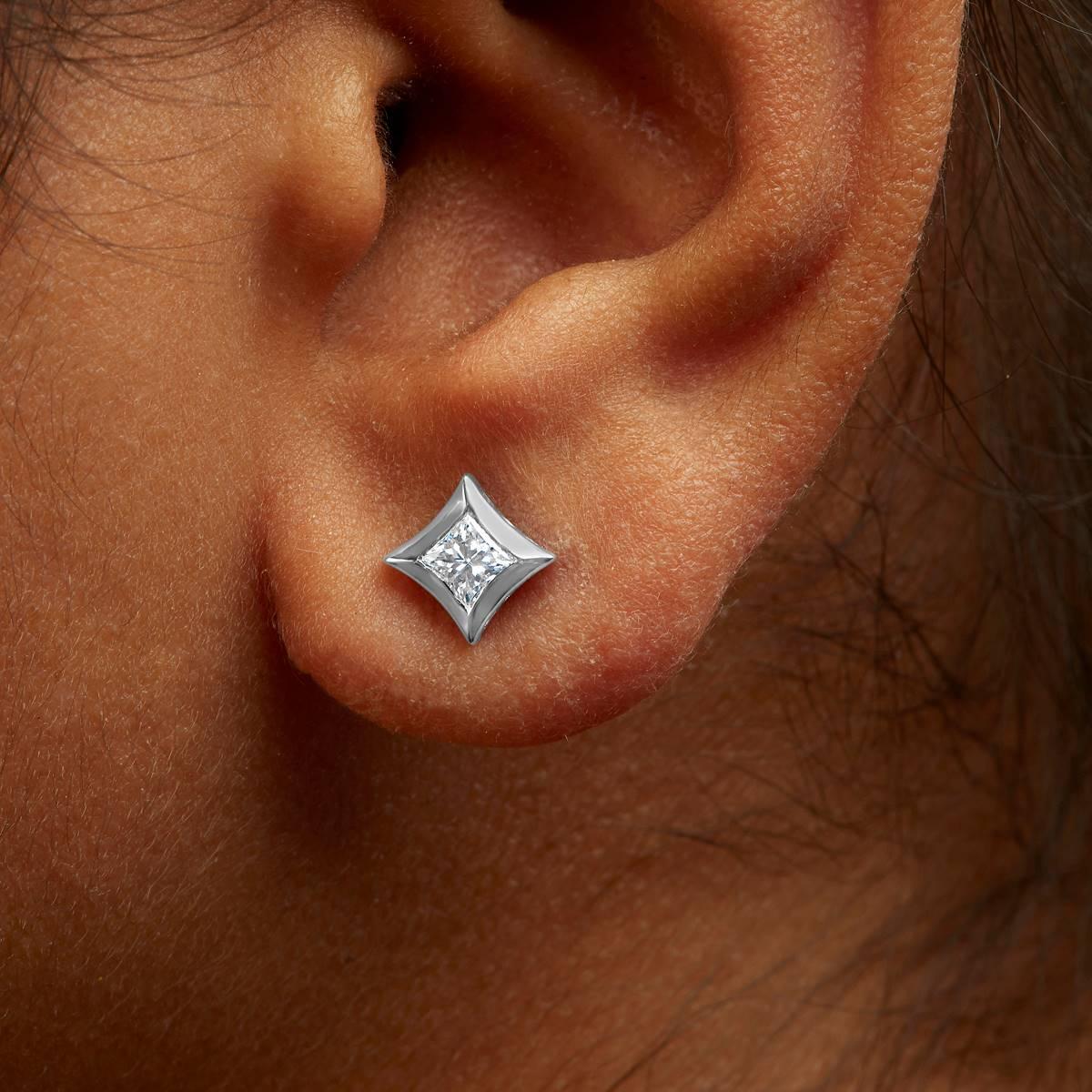 Haus of Brilliance 10kt. White Gold 1/2ctw. Diamond Stud Earrings