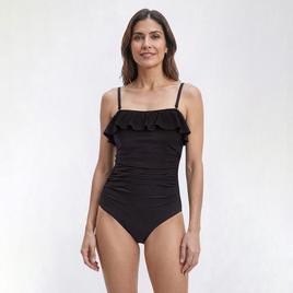 Womens Jones New York Ruffle Sweetheart One Piece Swimsuit