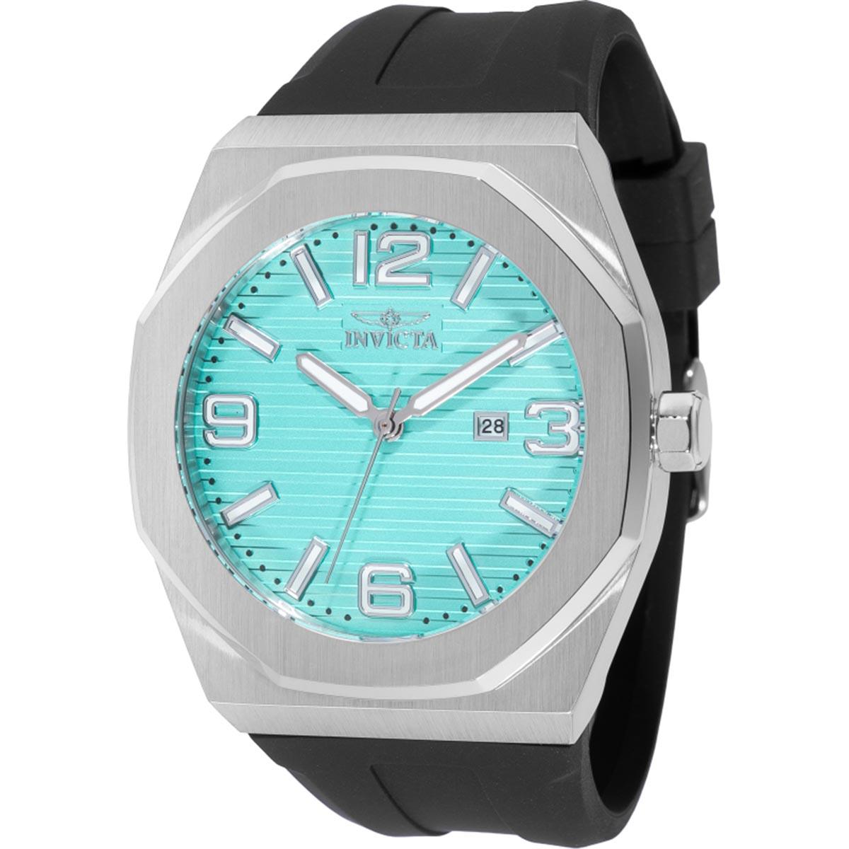 Mens Invicta Huracan Turquoise Dial Quartz Watch - 45773