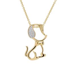 Accents by Gianni Argento Diamond Accent Dog Silhouette Pendant