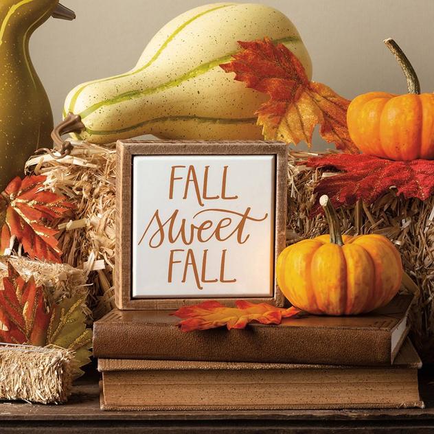 Primitives By Kathy Sweet Fall Mini Sign Box