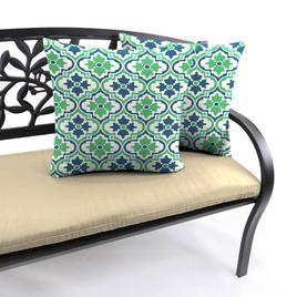 Jordan Manufacturing 2pk. Quatrefoil Outdoor Throw Pillow Set