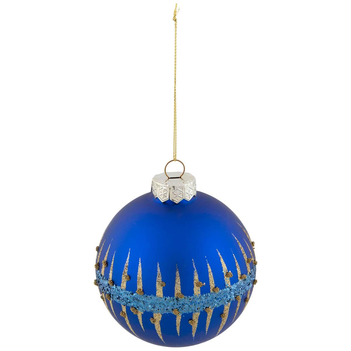 Northlight Seasonal 4in. Glitter Glass Ball Christmas Ornament