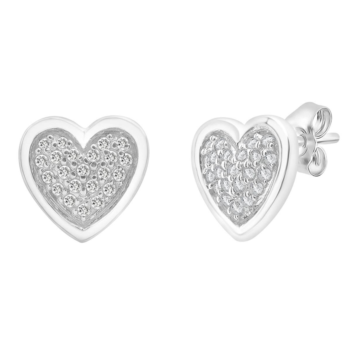 Diamond Classics(tm) 1/20ctw. Heart Shape Earrings