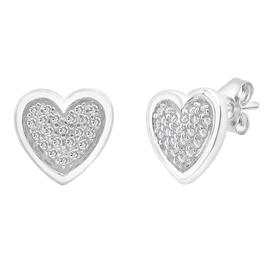 Diamond Classics(tm) 1/20ctw. Heart Shape Earrings