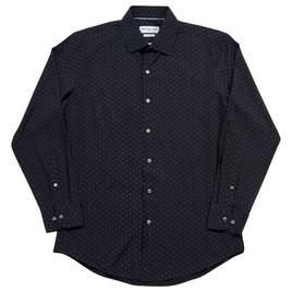 Mens Christian Aujard Fitted Dress Shirt - Navy Paisley