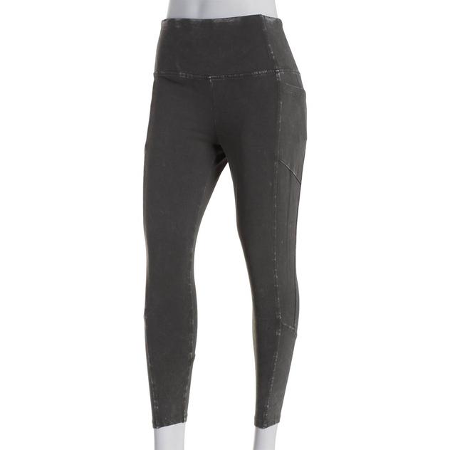Womens Andrew Marc Sport 7/8 High Rise Mineral Wash Leggings