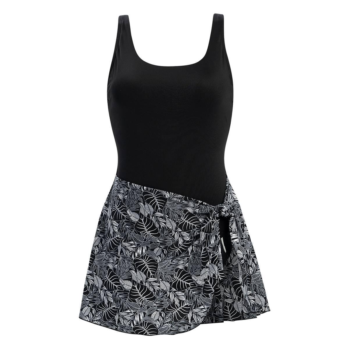 Womens Dolfin® Aquashape Botanical Scoop Neck Swimdress