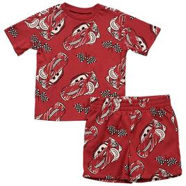 Toddler Boy Disney CARS(tm) Checker Flag Print Short Set
