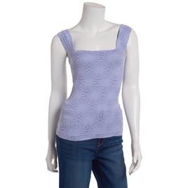 Juniors Wallflower Scallop Edge Seamless Tank Top