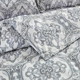 Bibb Home 1800 Series Damask 3pc. Duvet Cover Set