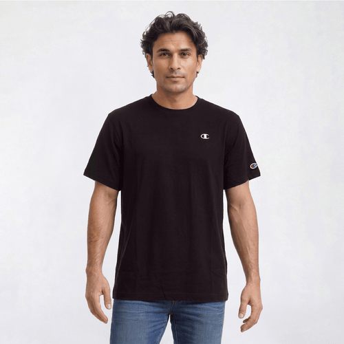 Mens Champion® Small Logo Tee