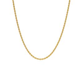 18in. Solid Rope Vermeil Sterling Silver Chain Necklace