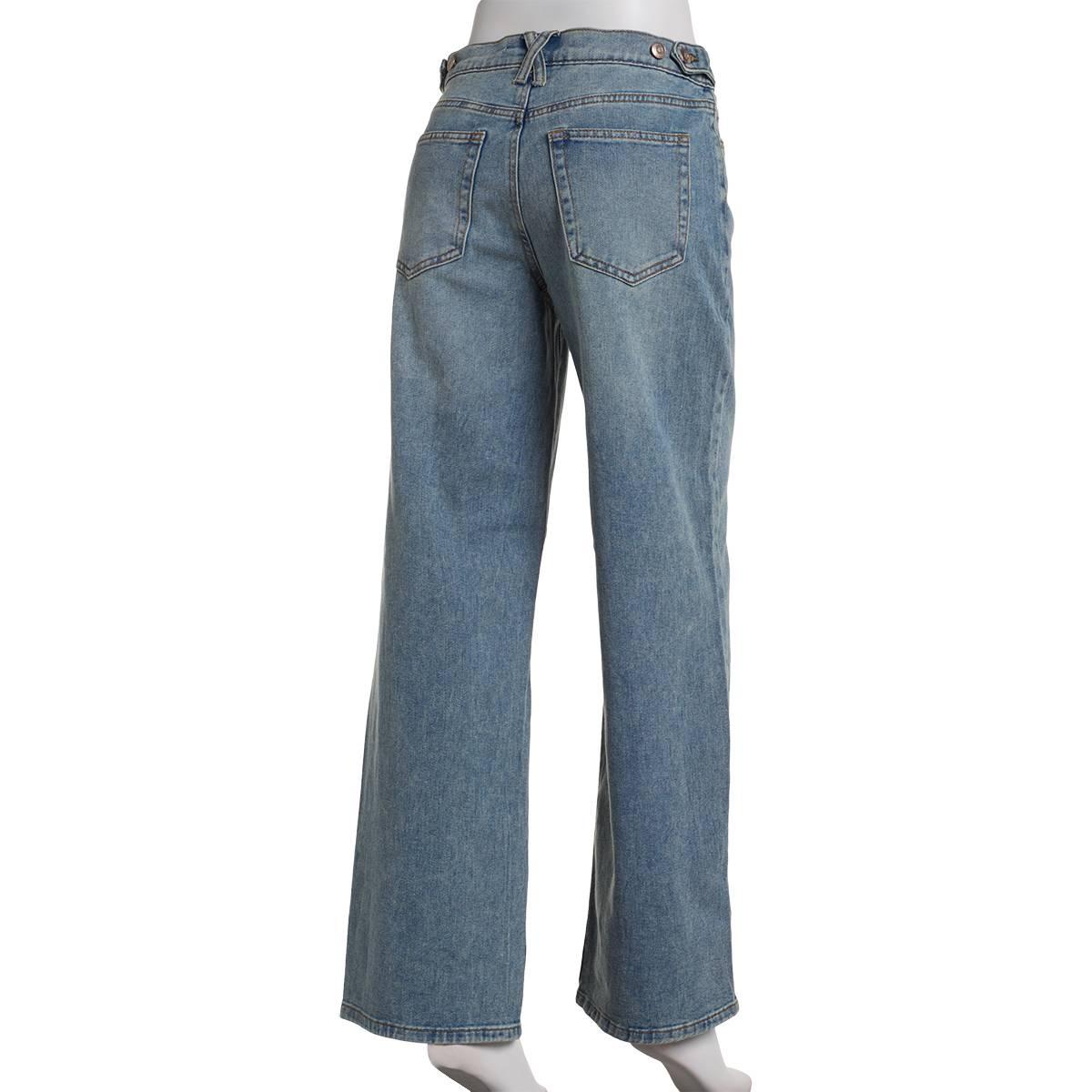 Juniors Celebrity Pink Low RiseStraight Leg Tab Waist Jeans
