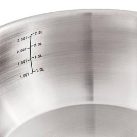 BergHOFF Belly Shape Stainless Steel 8in. Saucepan w/ Lid
