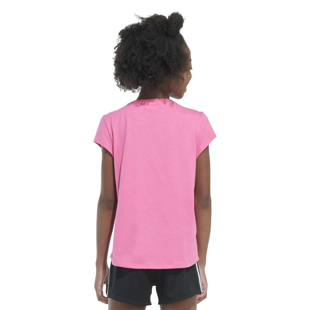 Girls (7-16) adidas® Cap Sleeve Jungle Flower Emblem Tee