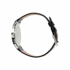 Mens Bulova Black Strap & Stainless Steel Watch - 96B104